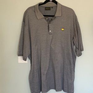 MENS GOLF POLO SHIRT XL BOBBY JONES BLUE/ GRAY